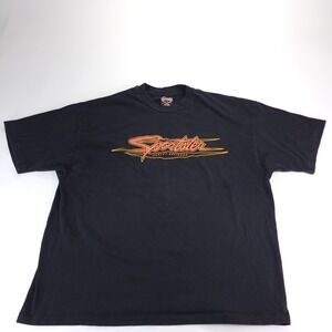 Vtg Harley Davidson Shirt Mens XXL Black SC Motorcycle Hanes Beefy-T Made USA